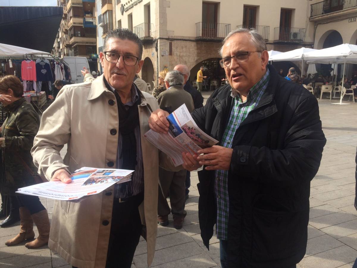 Josep Pasqual Sancho (i) encabeza la candidatura de Compromís en Vila-real.