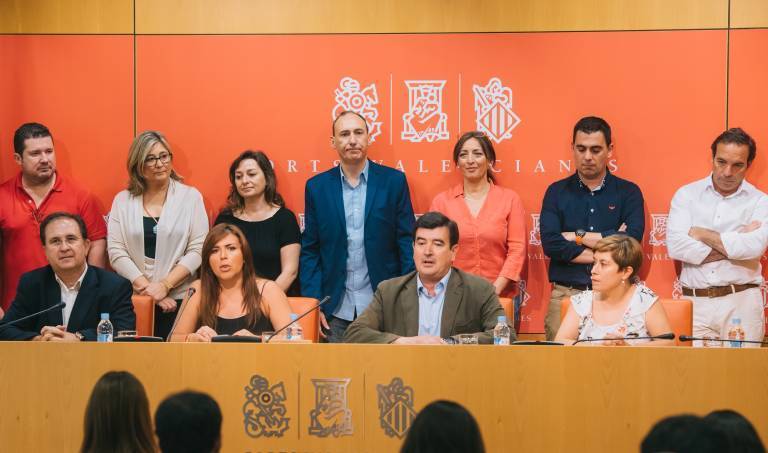 Diputados y dirigentes valencianos de Ciudadanos. Foto: KIKE TABERNER