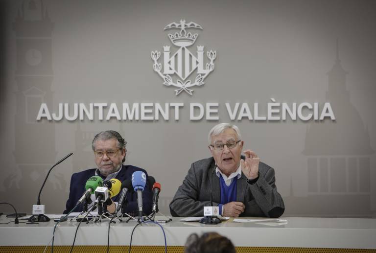 Ramón Vilar y Joan Ribó. Foto: Ayuntamiento de València