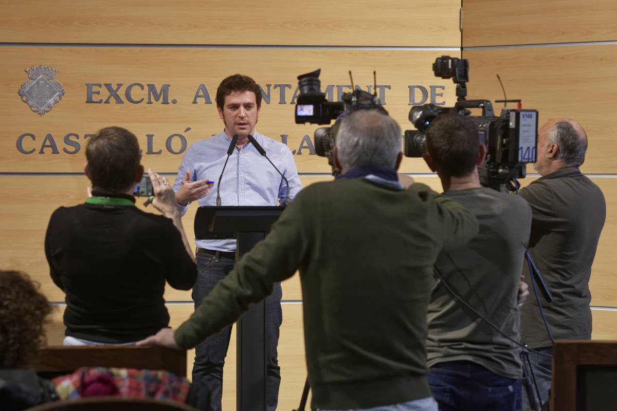 Ignasi Garcia, durante su comparecencia ante los medios. (Foto: ANTONIO PRADAS)