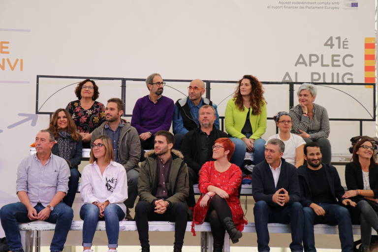 Dirigentes del Bloc en l'Aplec del Puig de 2018. Foto: VP