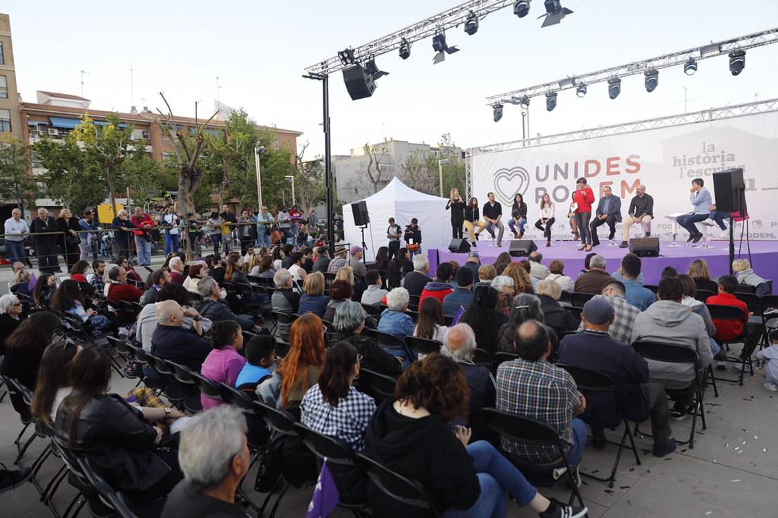 Cierre de campaña de Unides Podem en Elche. Foto: VP