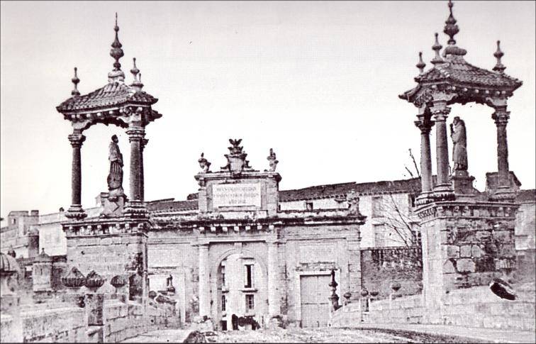 Casilicios del pont del Reial, en una fotografía antigua
