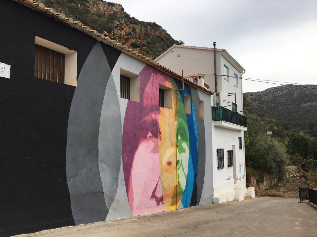 Mural que Tono Cruz realizó en 2018. Foto: Castellón Plaza