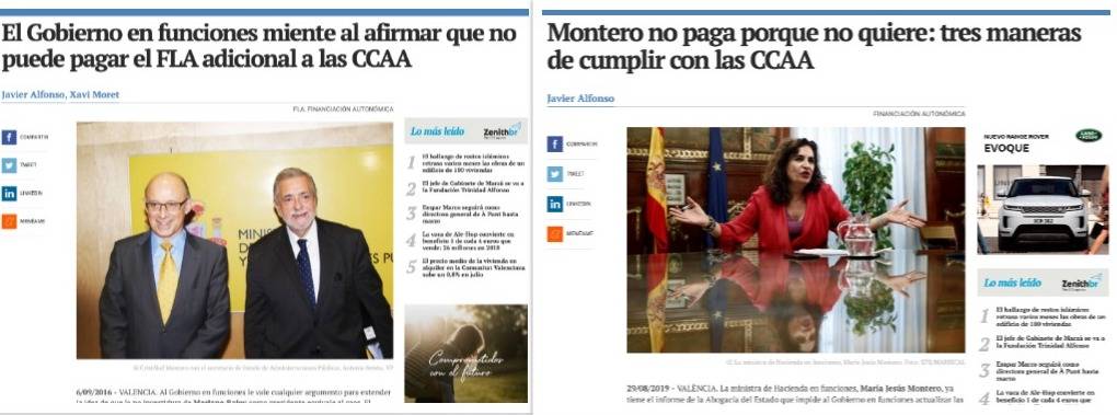 Noticias de Valencia Plaza del 6-9-2016 y del 29-8-2019.
