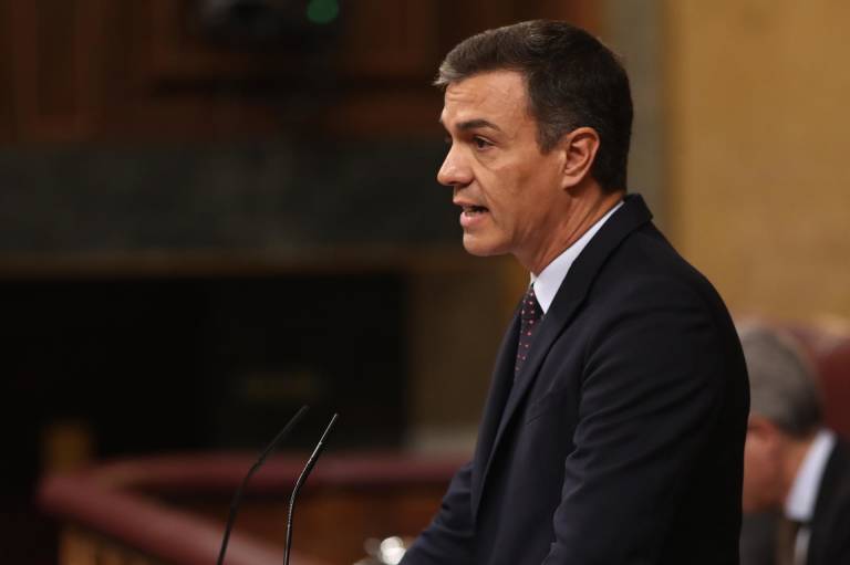 Pedro Sánchez en el Congreso. Foto:Eduardo Parra (EP)