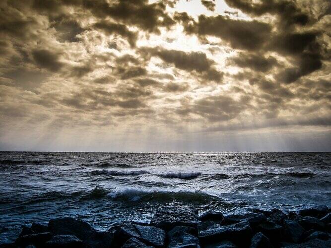 El mar. Foto: ESA
