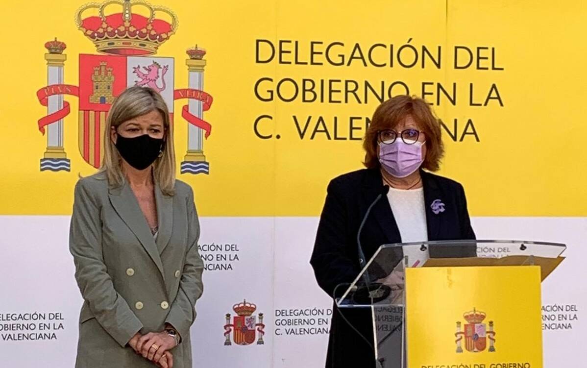 Gabriela Bravo y Gloria Calero. Foto: DELEGACIÓN DEL GOBIERNO EN LA CV