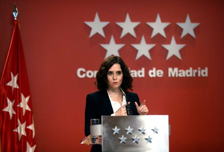 Isabel Díaz Ayuso, presidenta de la Comunidad de Madrid. Foto: ÓSCAR CAÑAS/EP