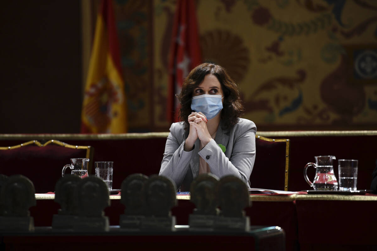 Isabel Díaz Ayuso, presidenta de la Comunidad de Madrid. Foto: O. CAÑAS/POOL