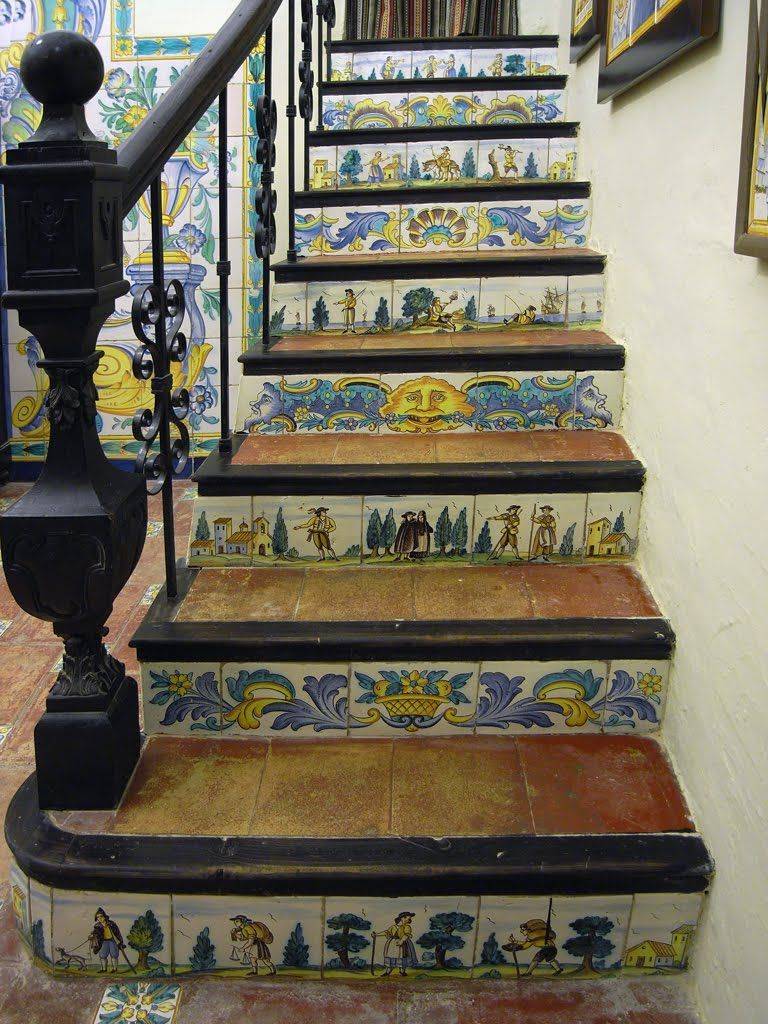  Azulejos de escalera. Siglo XVIII