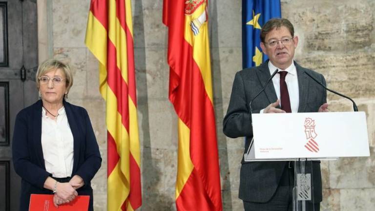 La consellera de Sanidad, Ana Barceló, y el presidente de la Generalitat, Ximo Puig. Foto: EFE