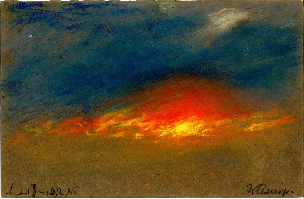 William Ascroft “The sky on fire".