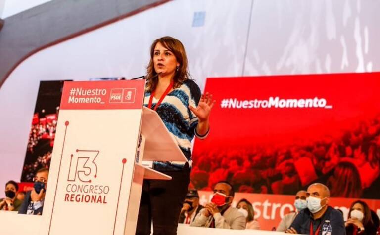 Adriana Lastra, en el Congreso Regional del PSOE de Extremadura. Foto: PSOE