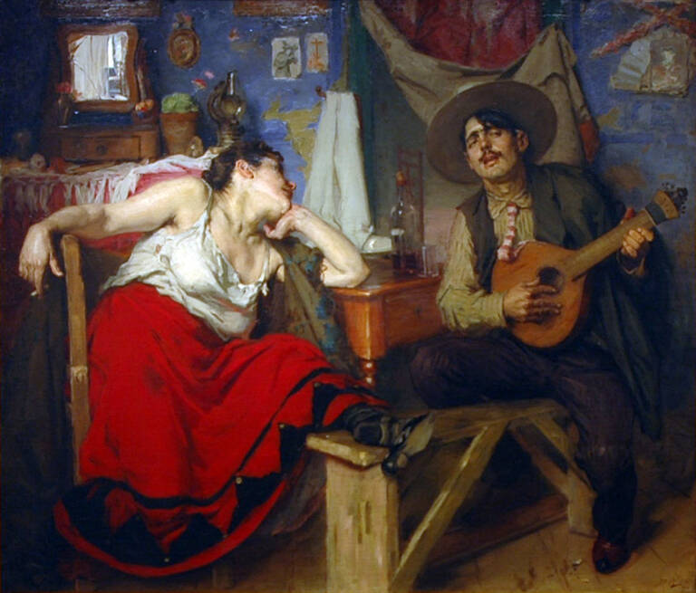 'O Fado', del pintor portugués José Malhoa (1910).