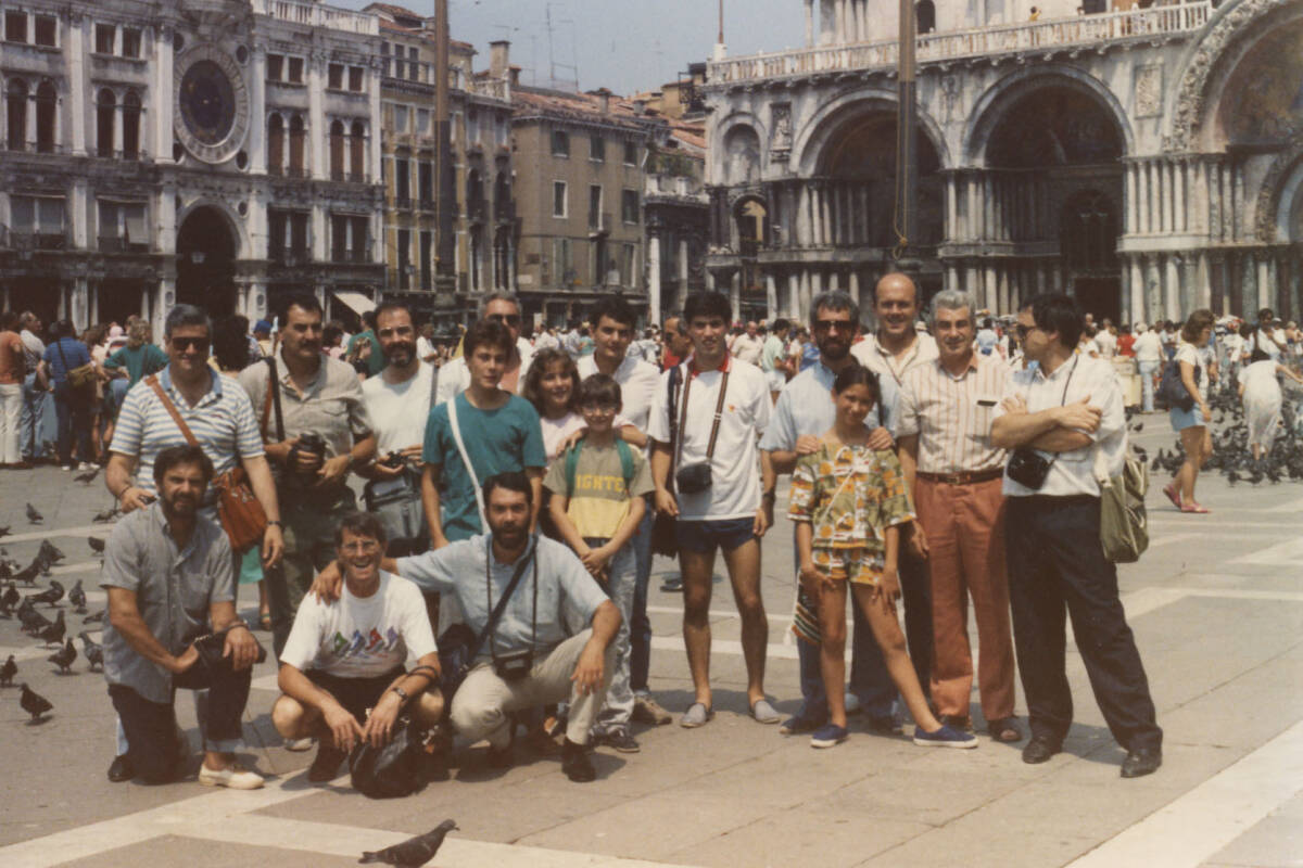 Membres de la Colla a Venecia, l'any 1987