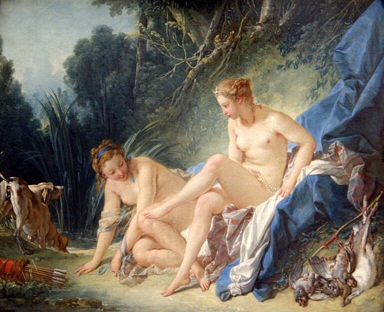 ‘Diana después de su baño’, pintura de François Boucher