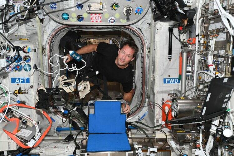 El astronauta europeo Thomas Pesquet, "migrando" al espacio (ESA).