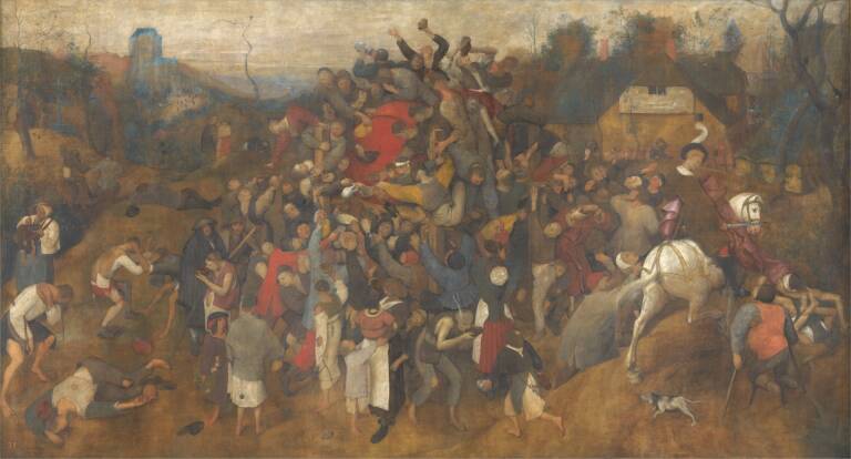 Sarga de Brueghel el Viejo sobre la fiesta del vino.