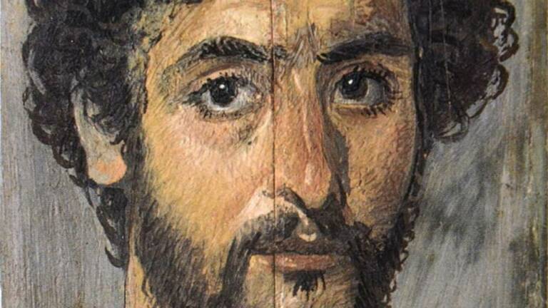 Retrato masculino de El Fayum.