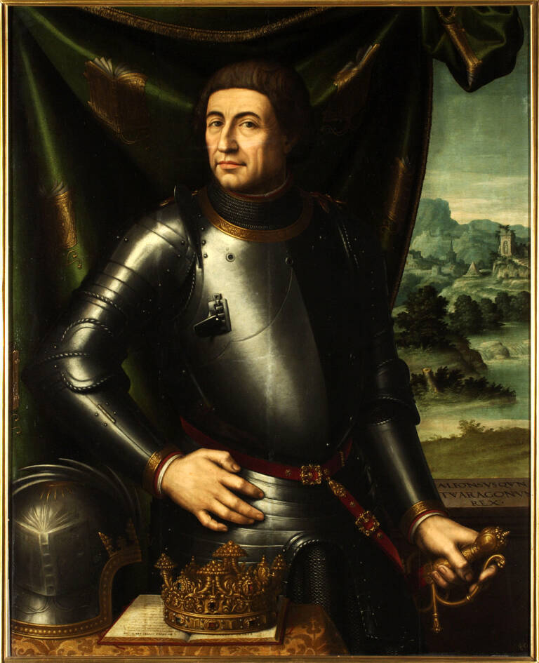 Retrato de Alfonso del Magnánimo por Juan de Juanes