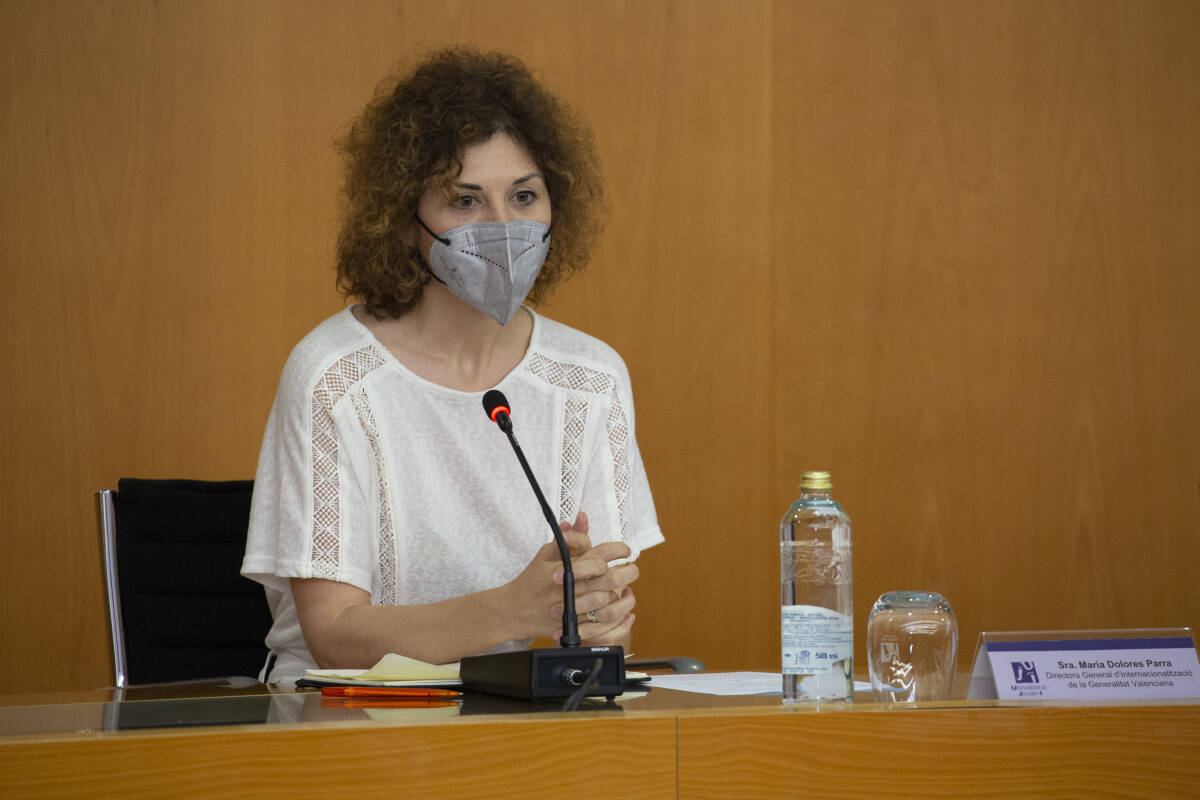 María Dolores Parra, directora general de Internacionalización de la Generalitat Valenciana. (Foto: Àlex Pérez - UJI)