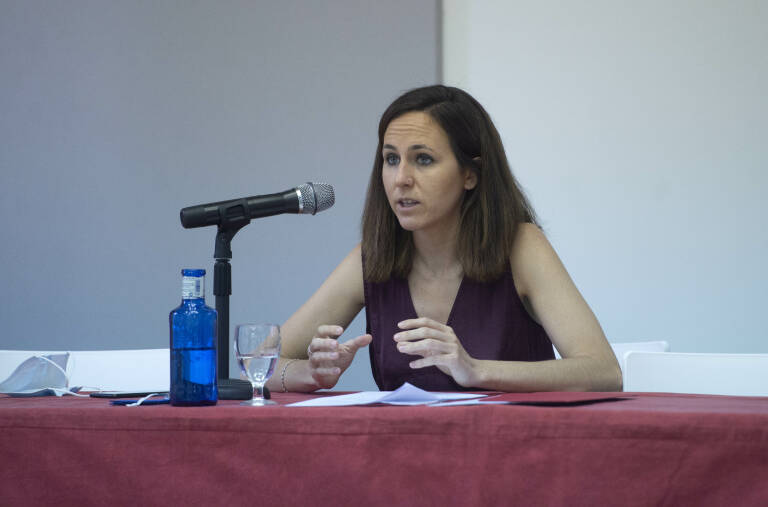 La ministra de Derechos Sociales y Agenda 2030, Ione Belarra. Foto: ALBERTO ORTEGA/EP