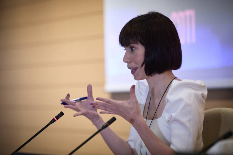 La ministra de Ciencia e Innovación, Diana Morant. Foto: JESÚS HELLÍN/EP