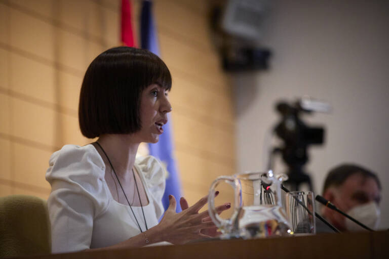 La ministra de Ciencia e Innovación, Diana Morant. Foto: JESÚS HELLÍN/EP
