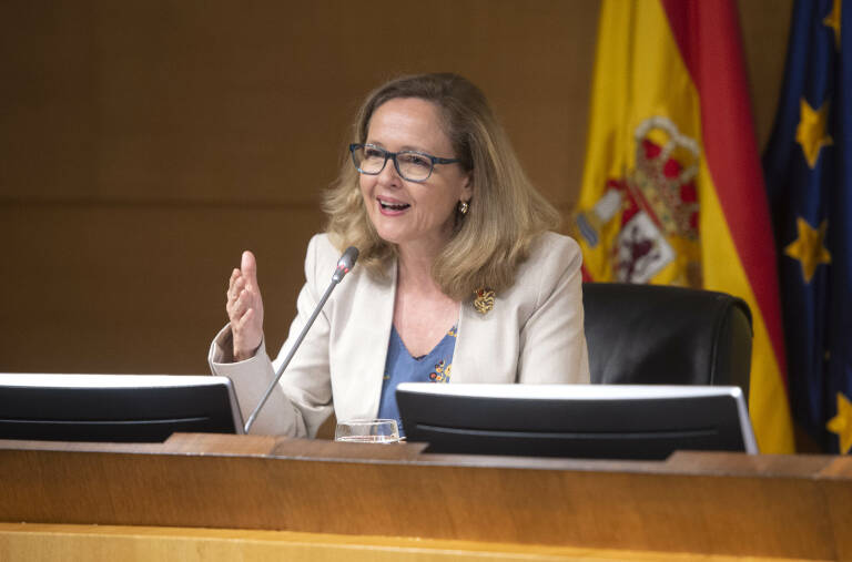 ministra de Asuntos Económicos y Transformación Digital, Nadia Calviño. Foto: ALBERTO ORTEGA/EP