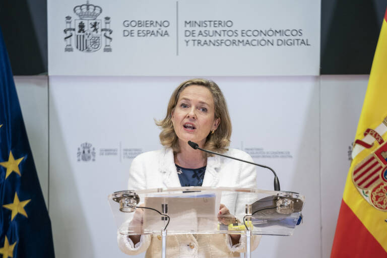 La ministra de Asuntos Económicos y Transformación Digital, Nadia Calviño. Foto: A. PÉREZ MECA/EP