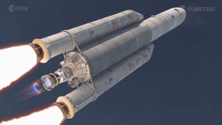 Cohetes vs misiles. Foto: ESA
