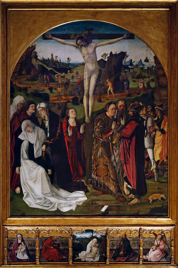 Crucifixión. Rodrigo de Osona; Iglesia de de San Nicolas de Bari
