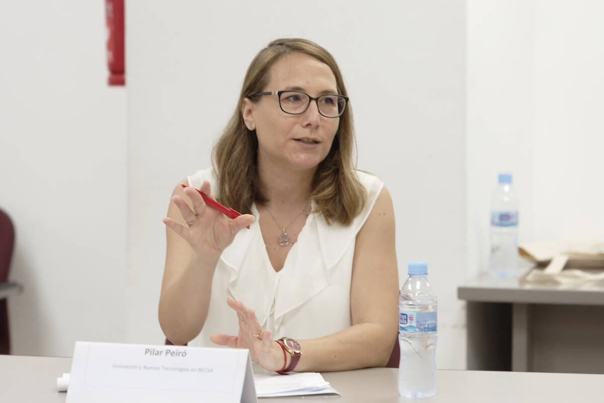 Pilar Peiró, del área de Innovación y Nuevas Tecnologías en Becsa. (Foto: Antonio Pradas)