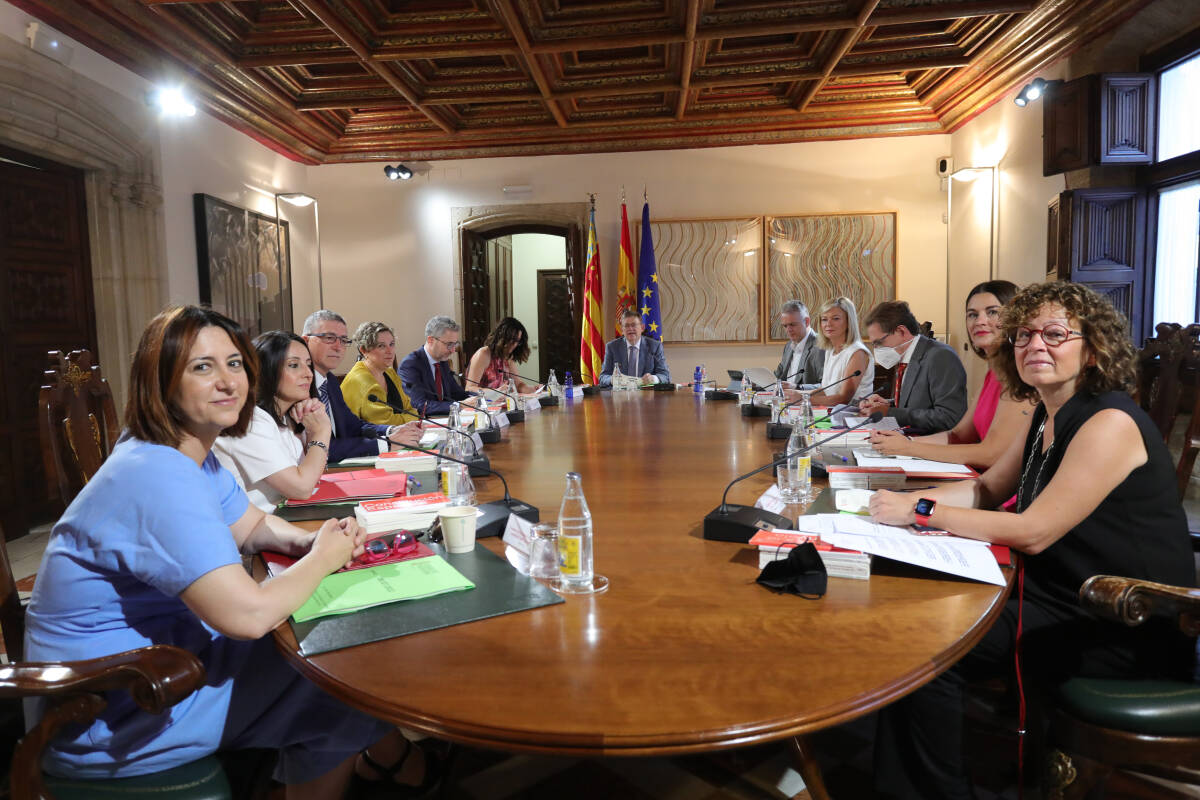 El Gobierno valenciano, durante un pleno. Foto: GVA