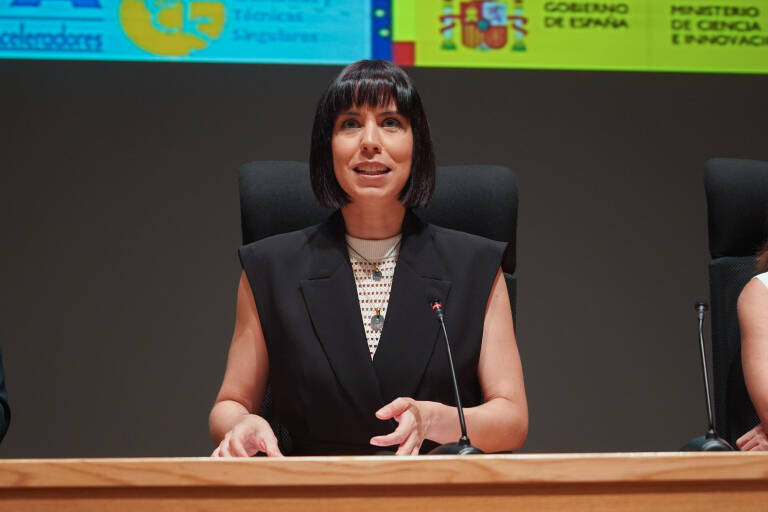La ministra de Ciencia e Innovación, Diana Morant. Foto: EDUARDO BRIONES/EP