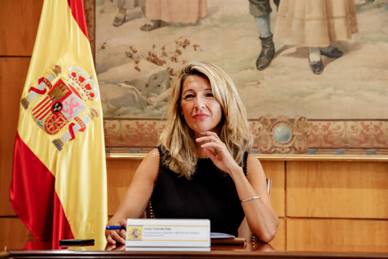 Yolanda Díaz. Foto: CARLOS LUJÁN/EP