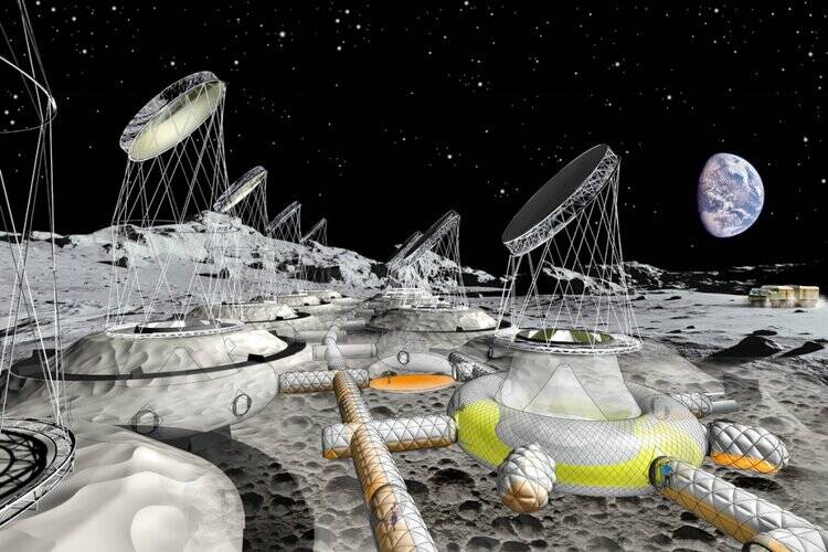Base lunar. Foto: ESA