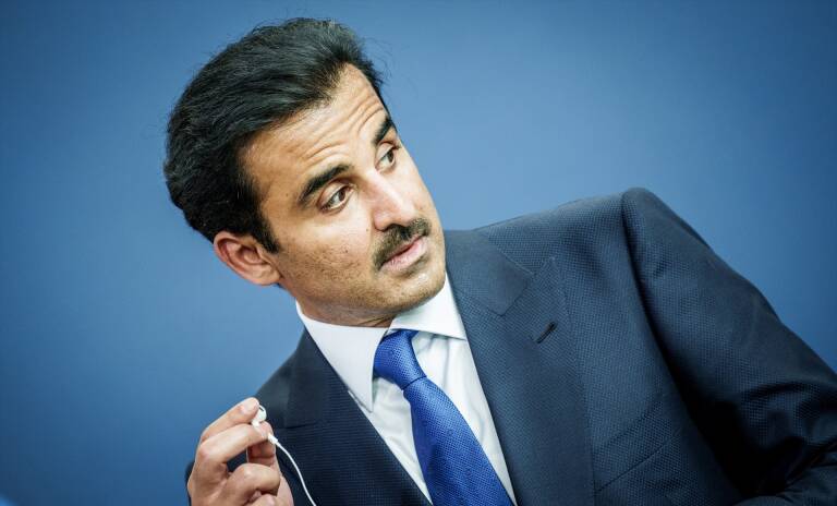 El emir de Qatar, Tamim bin Hamad al Zani. Foto: MICHAEL KAPPELER/DPA