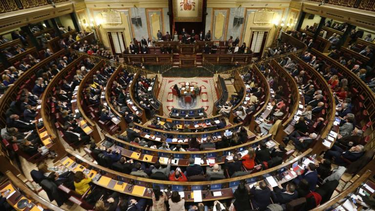  Panorámica del Congreso de los Diputados. Foto: EFE.