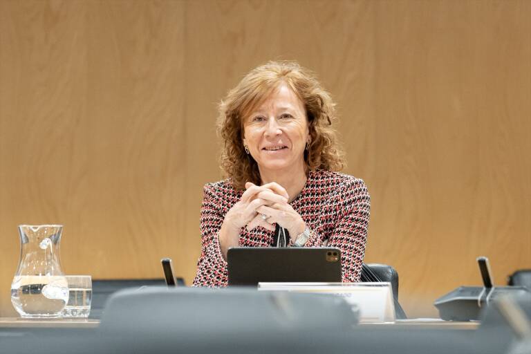 La subgobernadora del Banco de España, Margarita Delgado. Foto: DIEGO RADAMÉS/EP